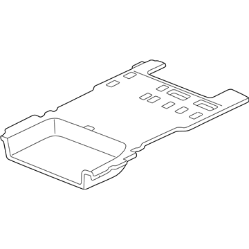 Honda 83302-S0X-A00ZB Floor Mat, RR. *NH315L* (MEDIUM QUARTZ)
