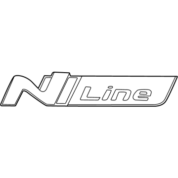 Hyundai 86317-L1000 EMBLEM-N LINE, LH