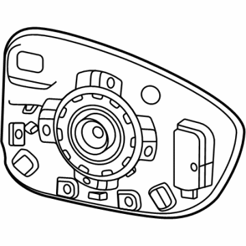 Honda 76203-30A-A11 MIR SUB-ASSY-, R