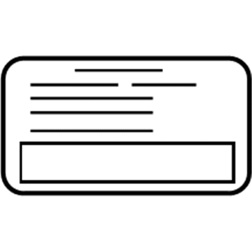 Acura 17277-R9P-A03 Label, Information