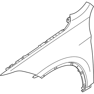 BMW 41-00-7-484-211 Side Panel, Front Left