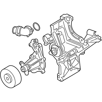 BMW 11-51-8-742-075 COOLANT PUMP WITH SUPPORT:115010