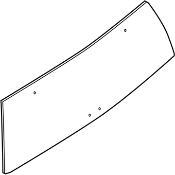 Nissan K0312-ZQ50A Glass Back Door Window