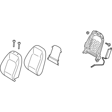 Hyundai 88300-AB010-G8S Back Assembly-FR Seat, LH