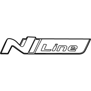 Hyundai 86317-N9000 EMBLEM-N LINE, LH
