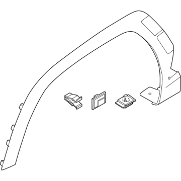Hyundai 87712-N9000-CA GARNISH ASSY-FNDR SIDE, RH