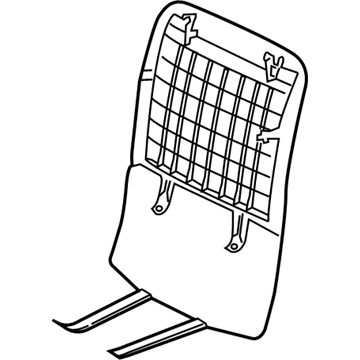 Nissan 87690-1GR3A Board Assy-Front Seat Back
