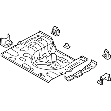 Kia 65520A7000 PNL Assembly-Rr Floor Rr