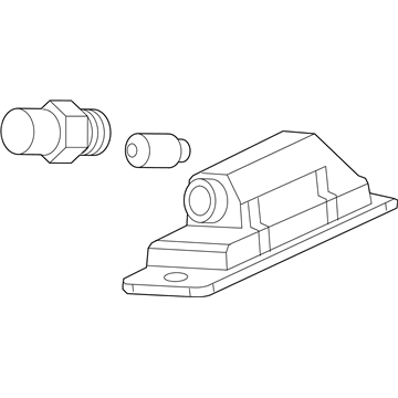 GM 13590043 License Lamp