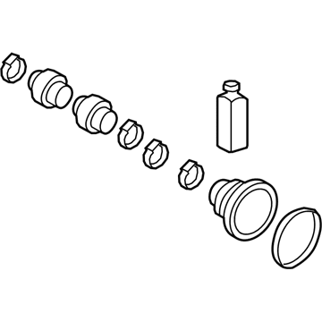 Hyundai 49575-F2200 Damper Kit-Front Axle Dynamic, RH
