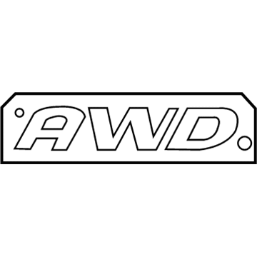 Ford 3L2Z-7842528-CA Nameplate