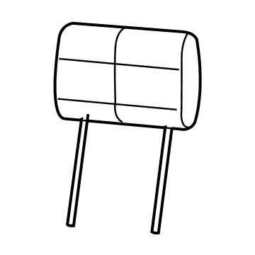 Mopar 5MF27VT9AA HEADREST-Front