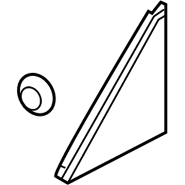 Acura 72221-TX4-A00 Garnish, Right Front Door Corner
