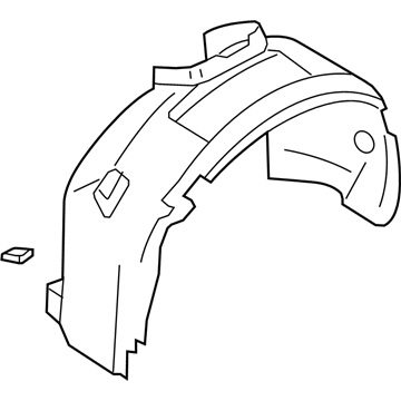 Ford DM5Z-16103-A Front Fender Liner