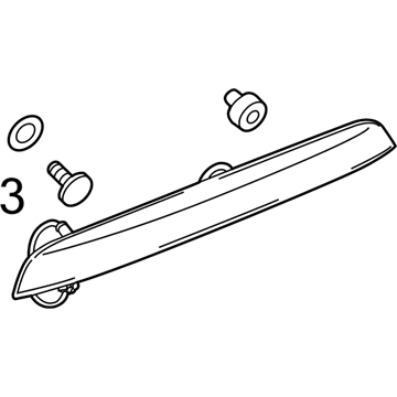 GM 42492991 License Molding