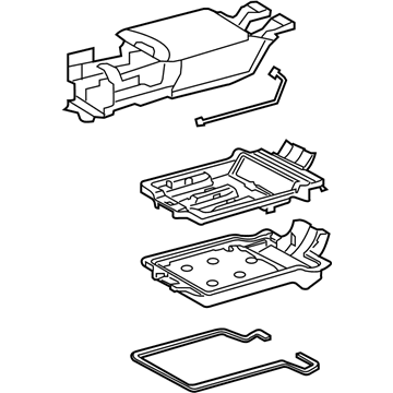 Lexus 589E0-50061-A0 Armrest Assy, Rear Seat