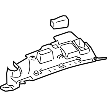 Lexus 55606-53021 Cover Sub-Assy, Instrument Panel Under, NO.1