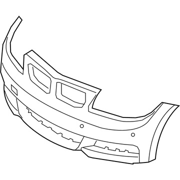 BMW 51-11-8-057-507 TRIM COVER, BUMPER, PRIMERED