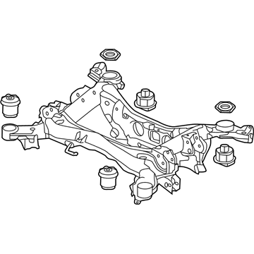 Honda 50300-TJZ-A00 Sub-Frame Assy., RR. Suspension (2Wd)
