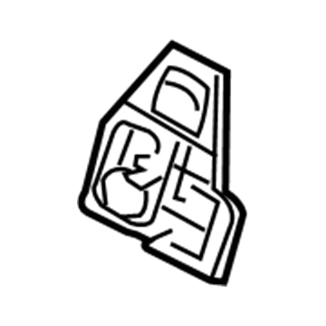 Lexus 72668-60030-A0 Bezel, Rear Seat Back Lock, Lower