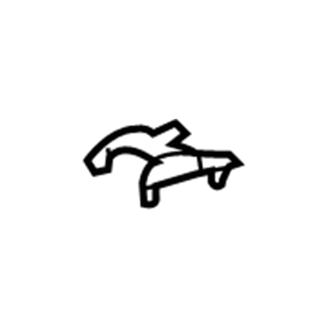 Lexus 72615-60010-A0 Cover, Rear Seat Back Lock Striker, RH