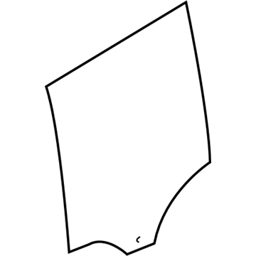 BMW 51-33-3-332-311 Side Window, Green, Door, Rear Left