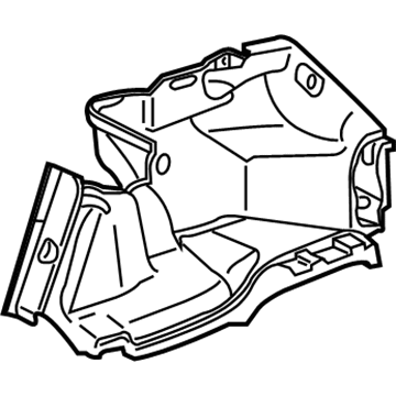 Honda 84601-TE0-A01ZA Lining Assy., R. Trunk Side *NH85L* (GRAY ELEVEN)