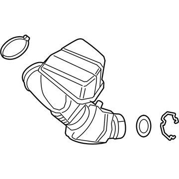 BMW 13-71-8-656-981 FILTERED AIR PIPE WITH RESON