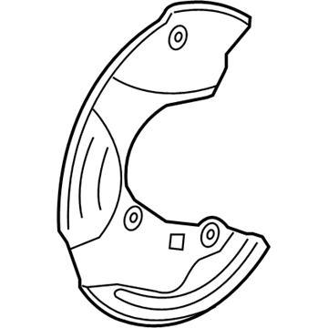 GM 92199929 Shield-Front Brake
