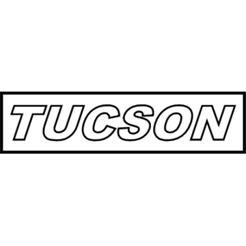 Hyundai 86310-2E000 Tucson Emblem