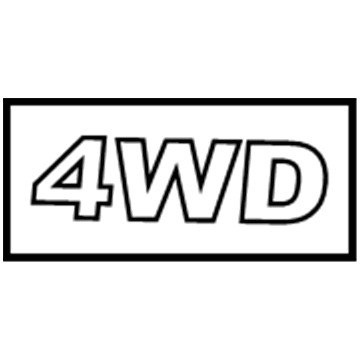 Hyundai 86340-2E000 4Wd Emblem