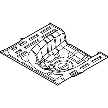 Hyundai 65513-AA001 Panel Assembly-Rear Floor, RR
