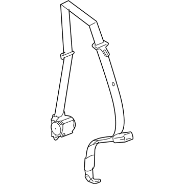 GM 19151326 Center Seat Belt