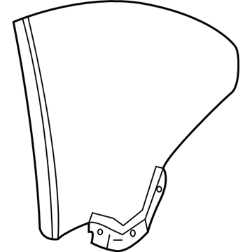 BMW 51-35-7-186-643 Side Window, Green, Left