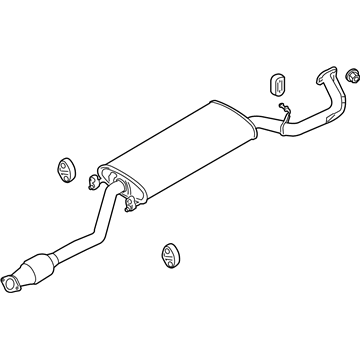 Hyundai 28600-4Z400 Center Muffler Complete