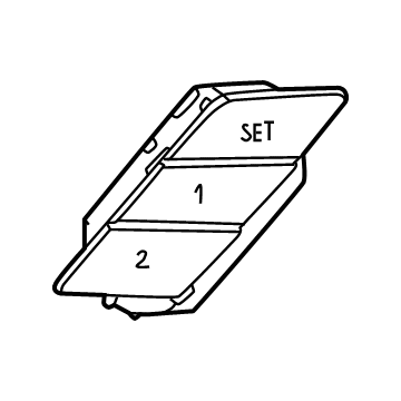 BMW 61-31-5-A02-D55 BUTTON SEAT MEMORY LEFT