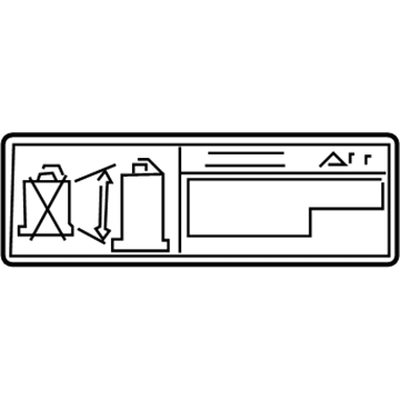 Toyota 11289-31011 Eng Info Label