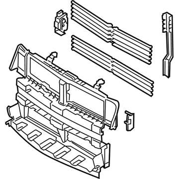 Ford DA5Z-8475-B Radiator Shutter Assembly