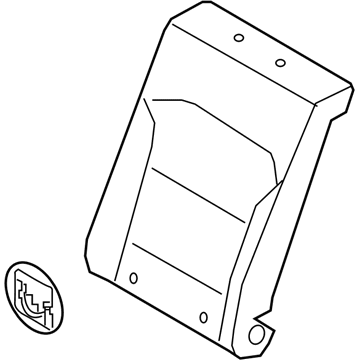 Hyundai 89360-G7200-SHU Rear Left-Hand Seat Back Covering