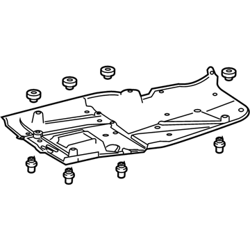 Lexus 58401-53090 Board Sub-Assembly, FLOO