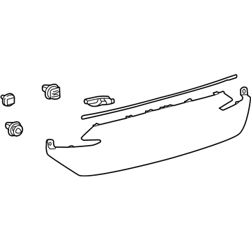 Lexus 76801-24050-A0 GARNISH Sub-Assembly, Back Door