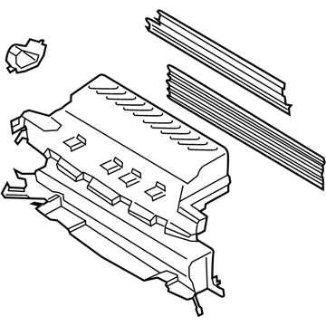 Ford CJ5Z-8475-C Radiator Shutter Assembly