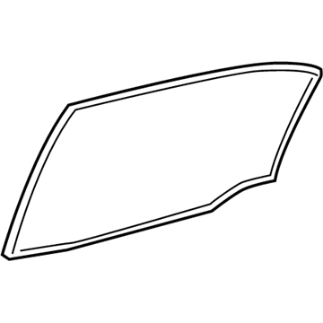 Lexus 68113-75030 Glass, Rear Door, RH