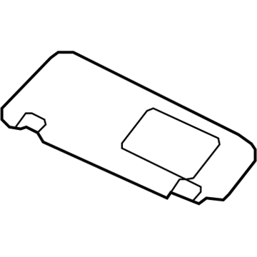 Hyundai 85201-0A750-QD Sun Visor Assembly, Left