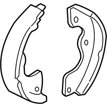 Ford 5L8Z-2A753-AA Park Brake Shoes