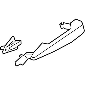 BMW 51-21-7-433-843 Outer Door Handle, Primed, Left