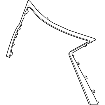 Lexus 53121-0E120 Moulding, Radiator Grille