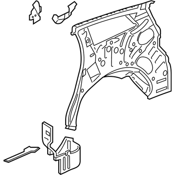 GM 84446346 PANEL ASM-QTR INR & RR W/H