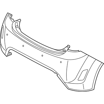 Hyundai 86611-2V000 Rear Bumper Cover