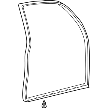 Lexus 67871-AA020 WEATHERSTRIP, Rear Door